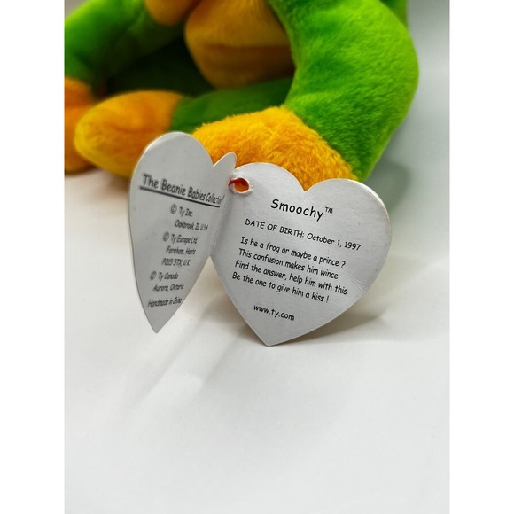 Ty Beanie Babies Smoochy The Frog - Picture 2 of 4